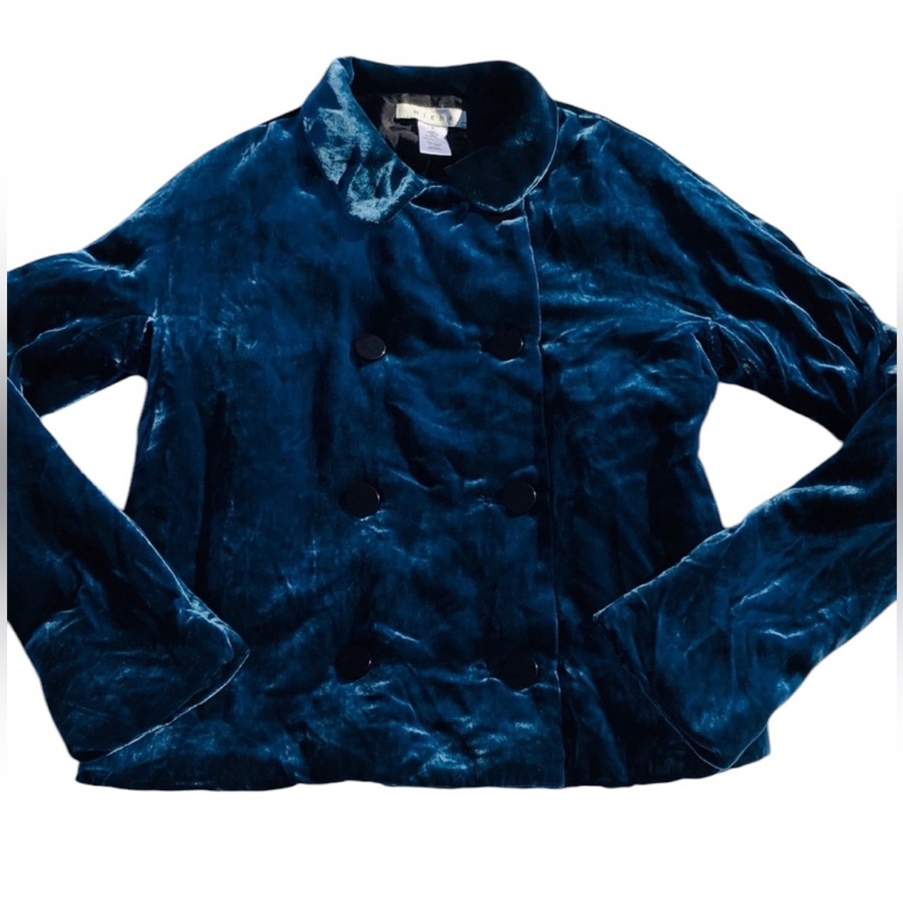 GORGEOUS Velvet Double Breasted Jacket XS $295